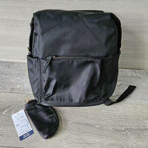 Tommy Bahama Black Nylon Day Trip Backpack Pencil Case 14" Laptop Minimalist Bag